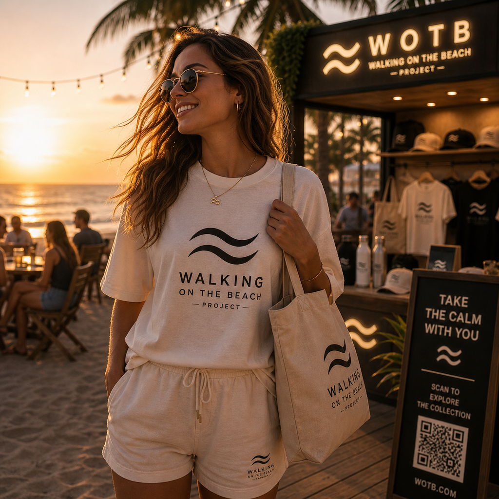 Walking on the Beach Premium Unisex T-Shirt