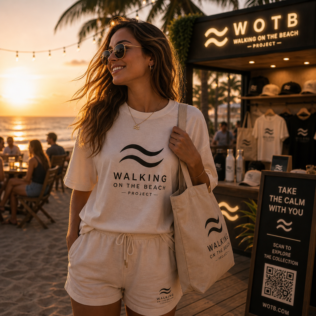 Walking on the Beach Premium Unisex T-Shirt