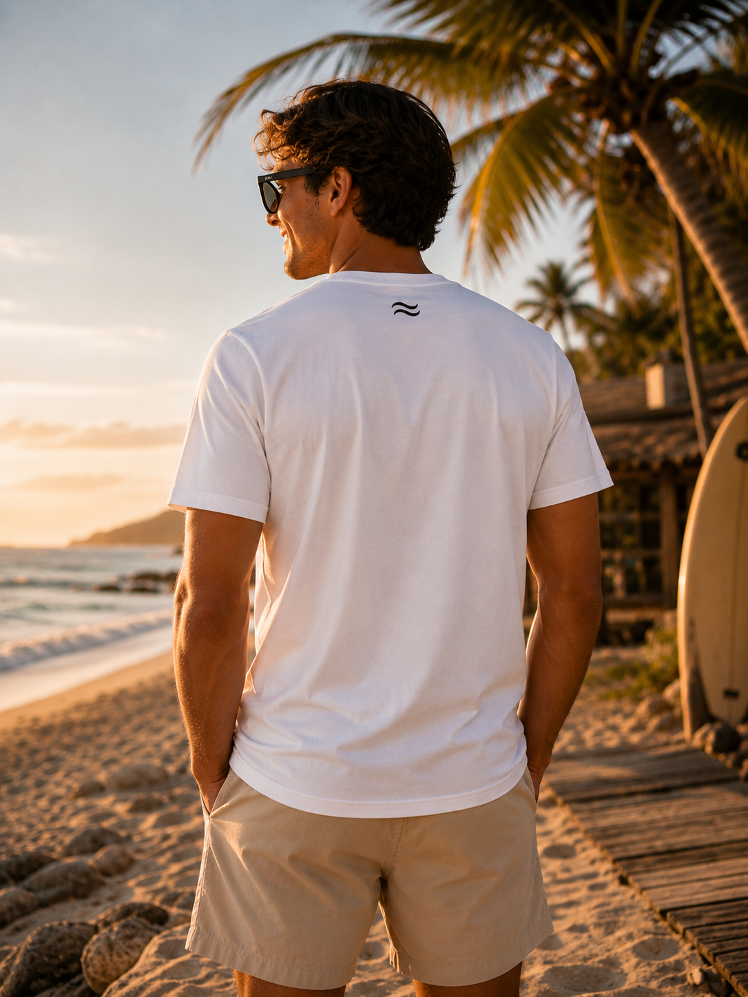Walking on the Beach Premium Unisex T-Shirt