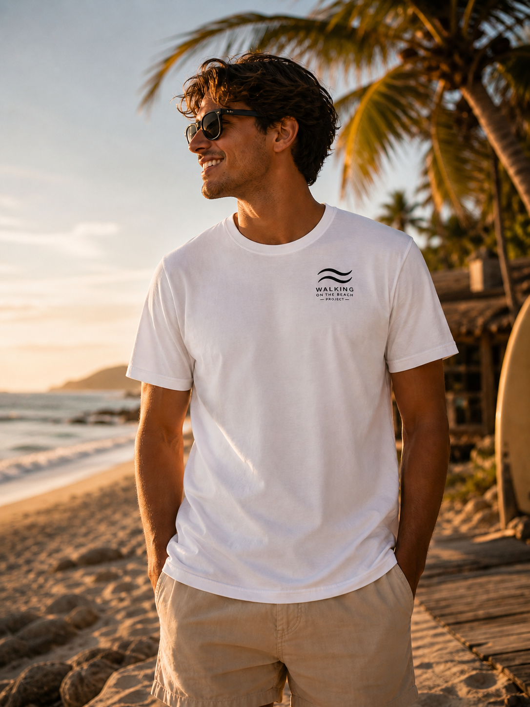 Walking on the Beach Premium Unisex T-Shirt
