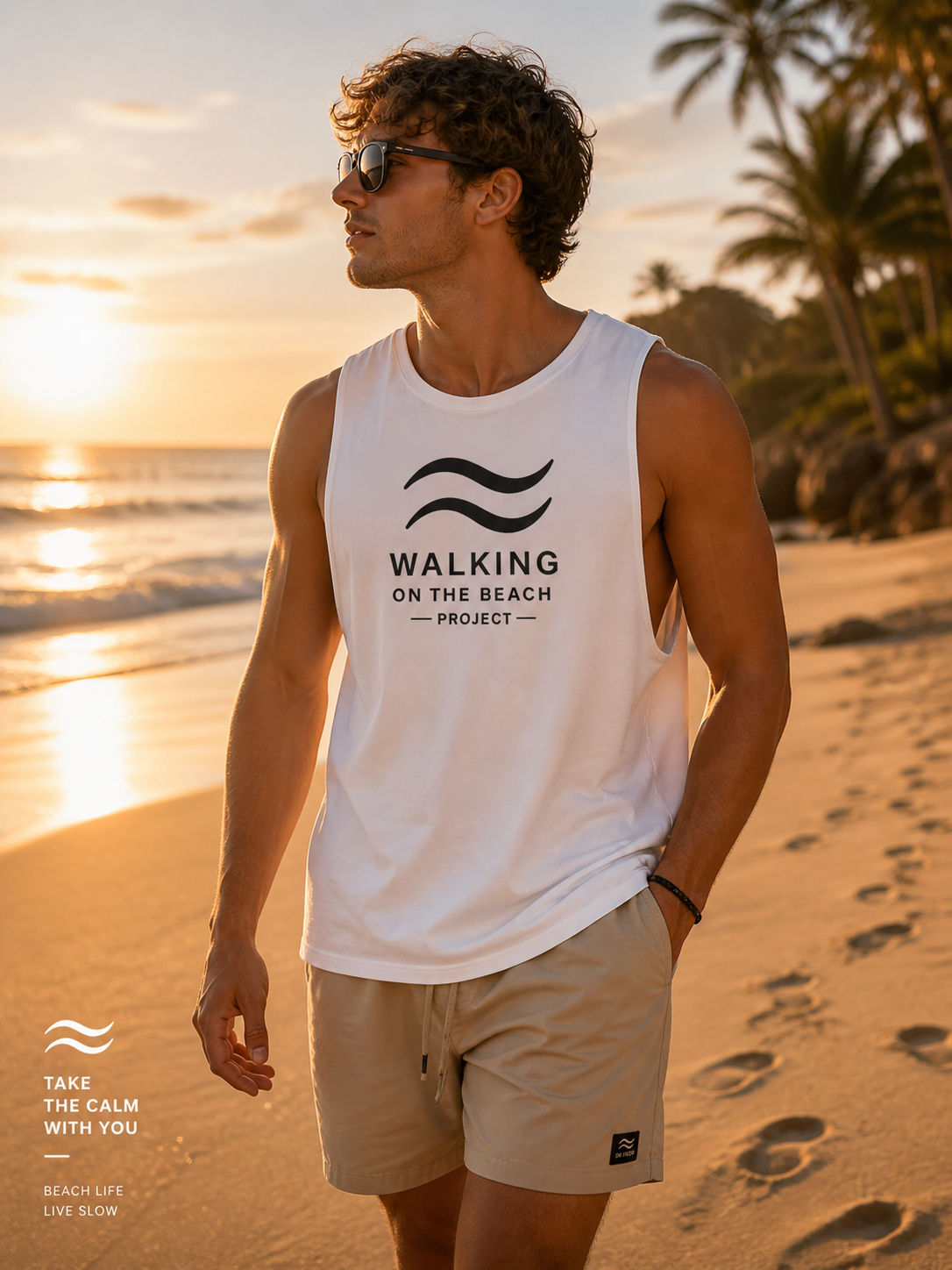 WOTB White Muscle Tank — Clean Freedom Fit