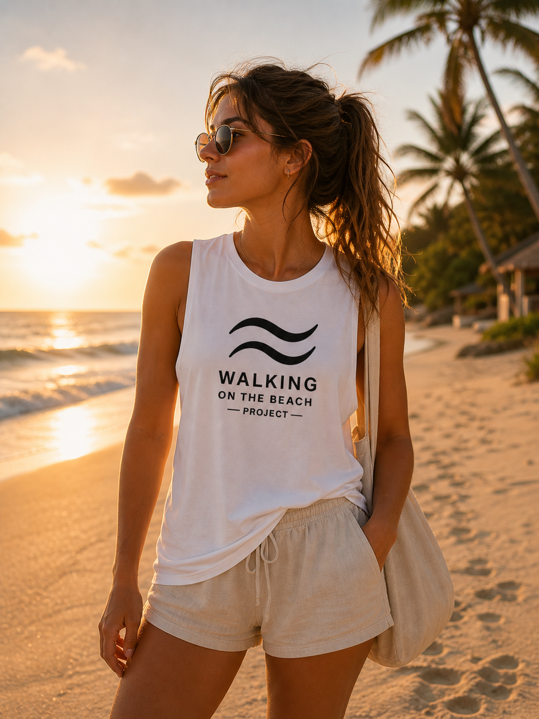 WOTB White Muscle Tank — Clean Freedom Fit