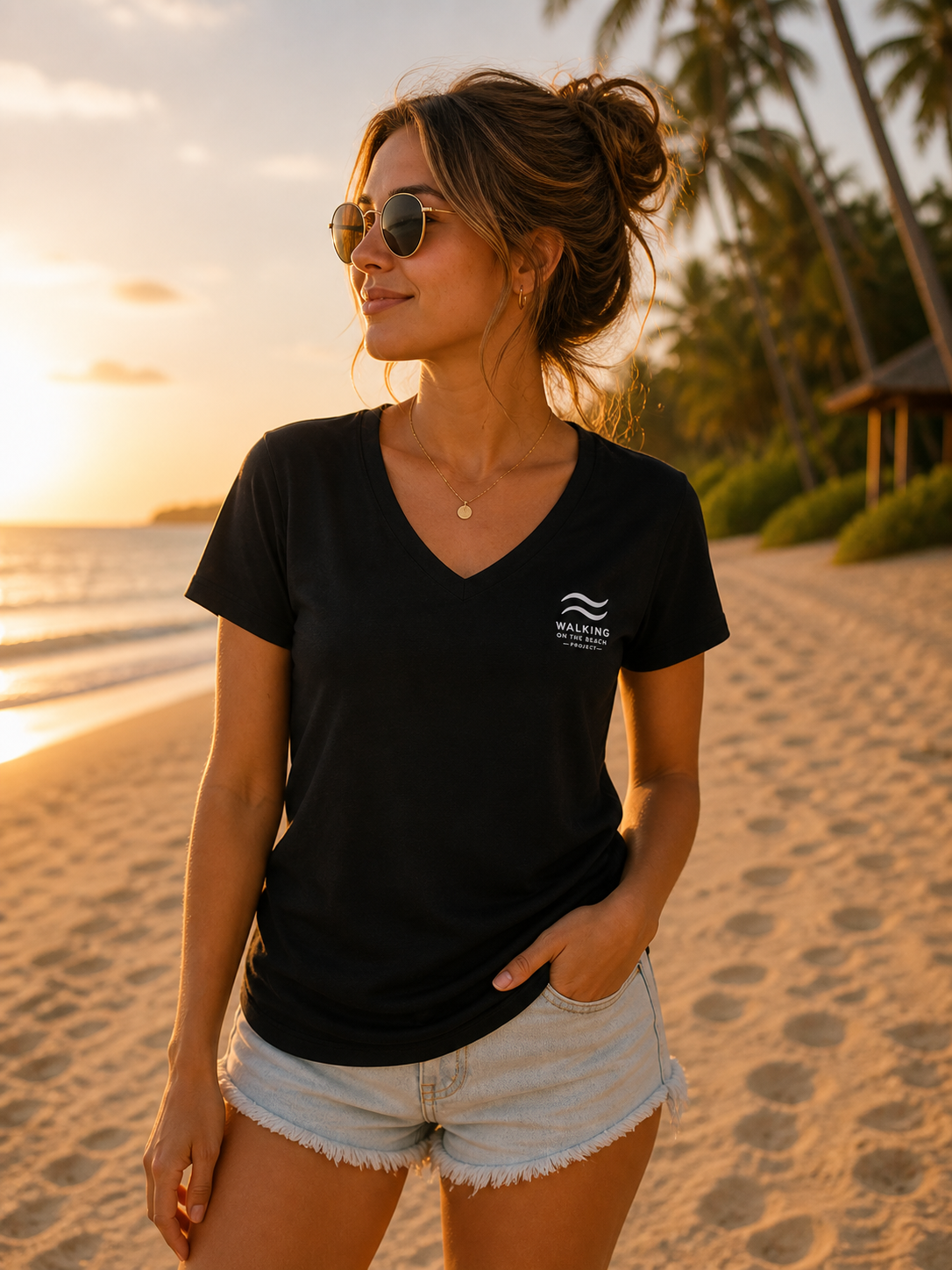 WOTB Women’s V-Neck Tee — Light, Soft & Effortless
